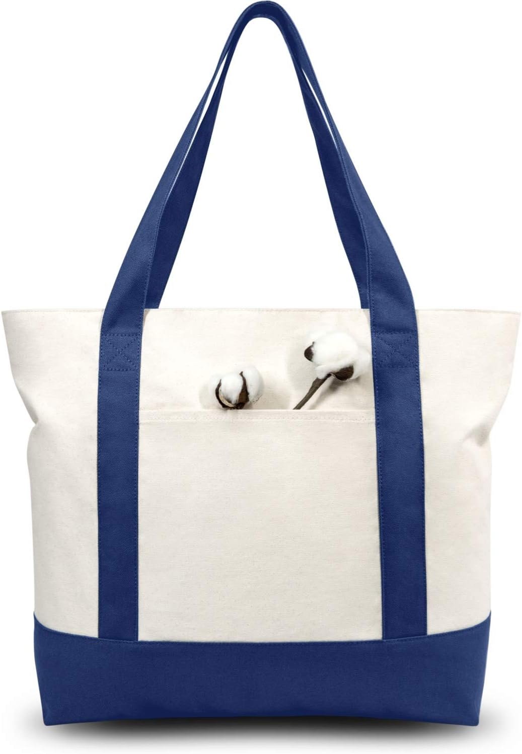 Heavy Duty Cotton Canvas Tote Bag with Reinforced Stitching