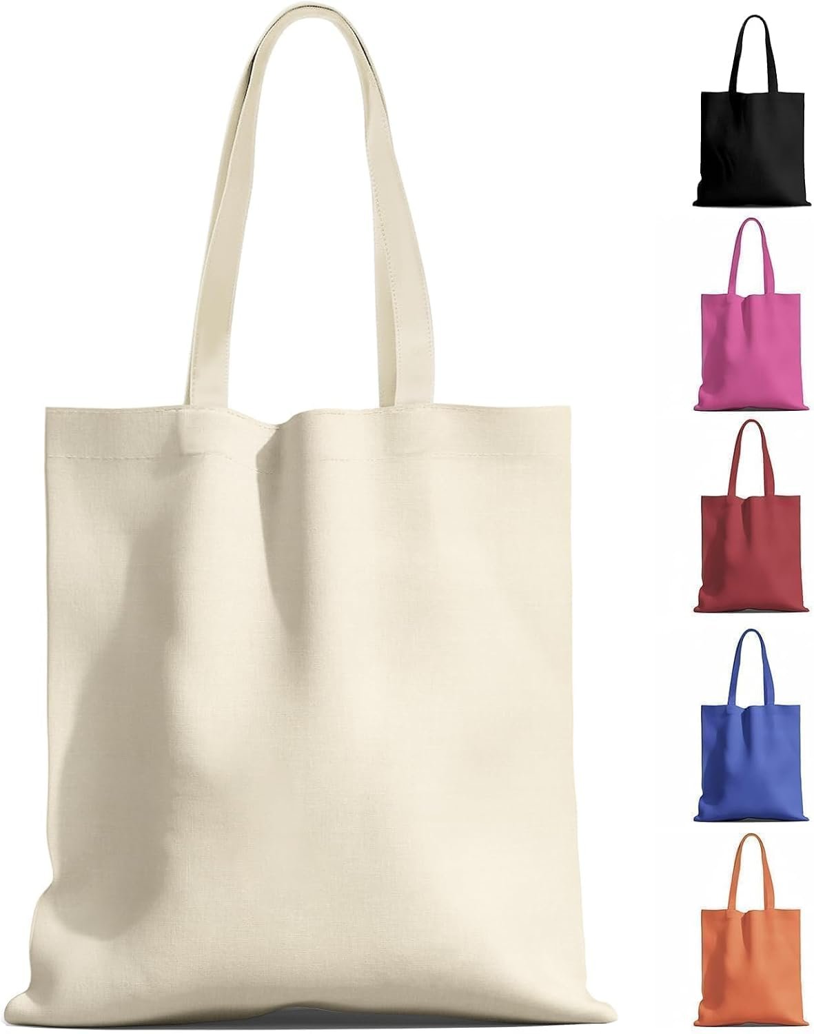 Canvas Tote Bag for Everyday Carry and Shopping
