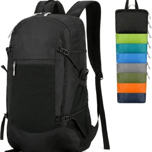 Water Resistant Travel Organizer Bag with Trekking Pole Holders