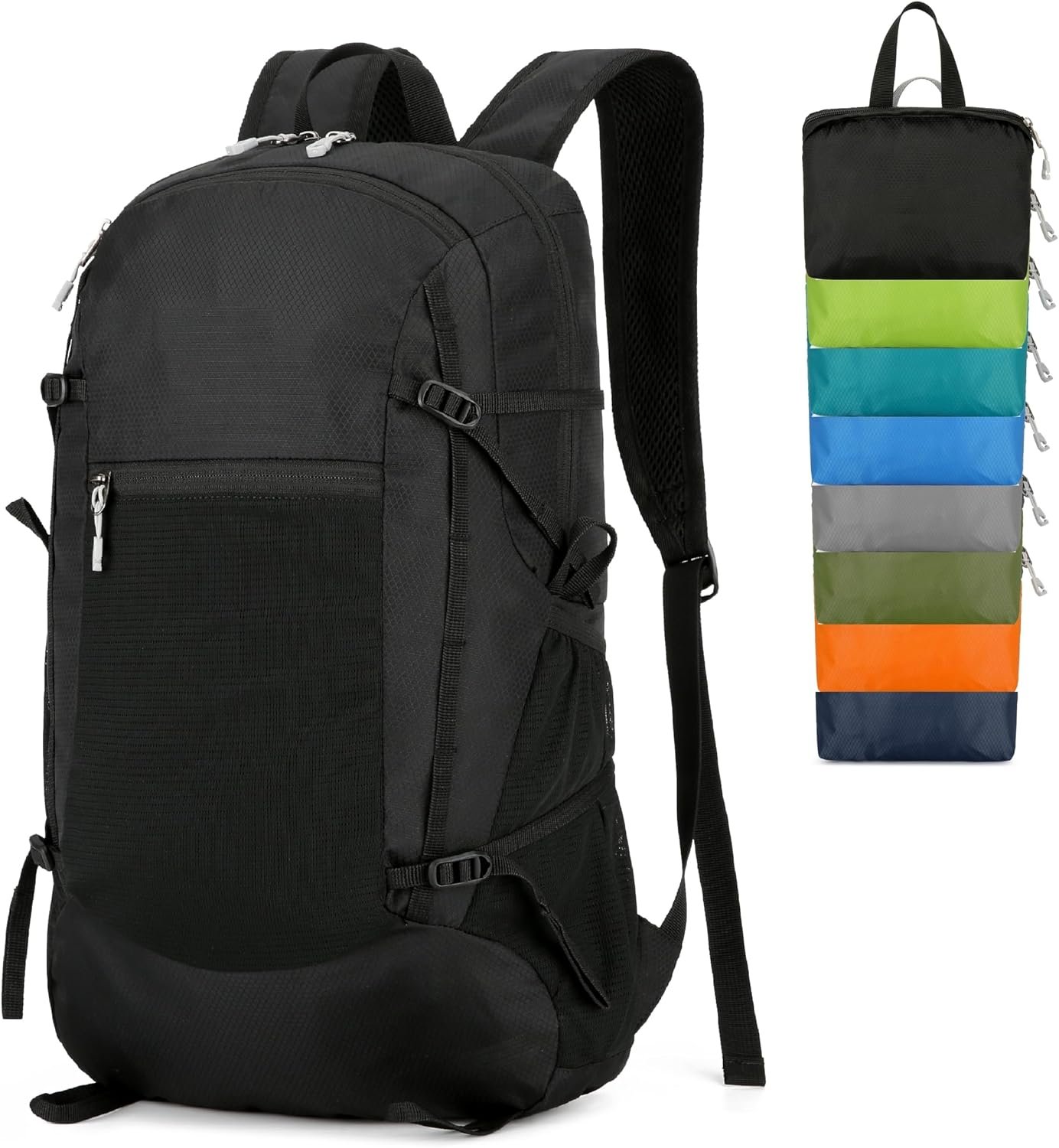 Water Resistant Travel Organizer Bag with Trekking Pole Holders